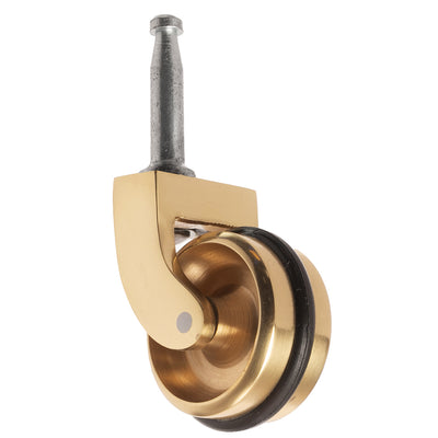 Brass Castor Grip Neck with Rubber Tyre and Socket