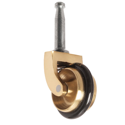Brass Castor Grip Neck with Rubber Tyre and Socket